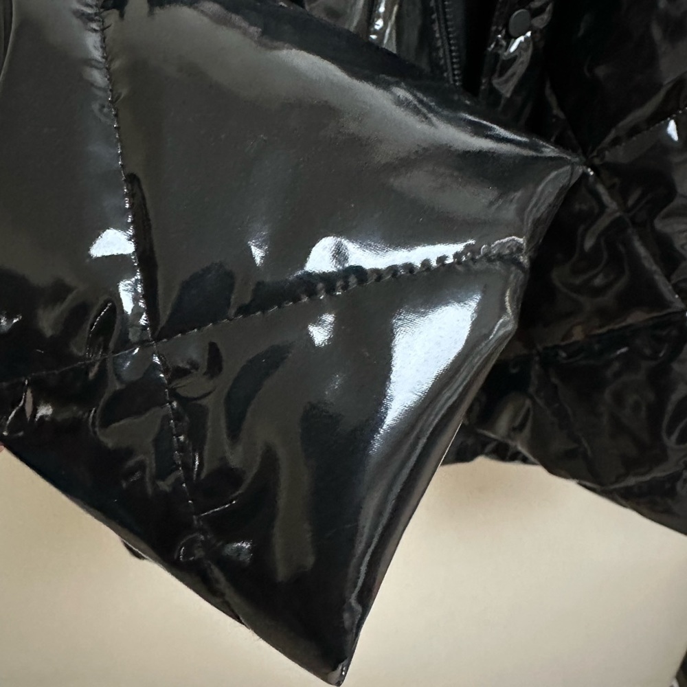 NEW Alo Yoga Snamoto Patent Leather Jacket - Picture 5 of 8